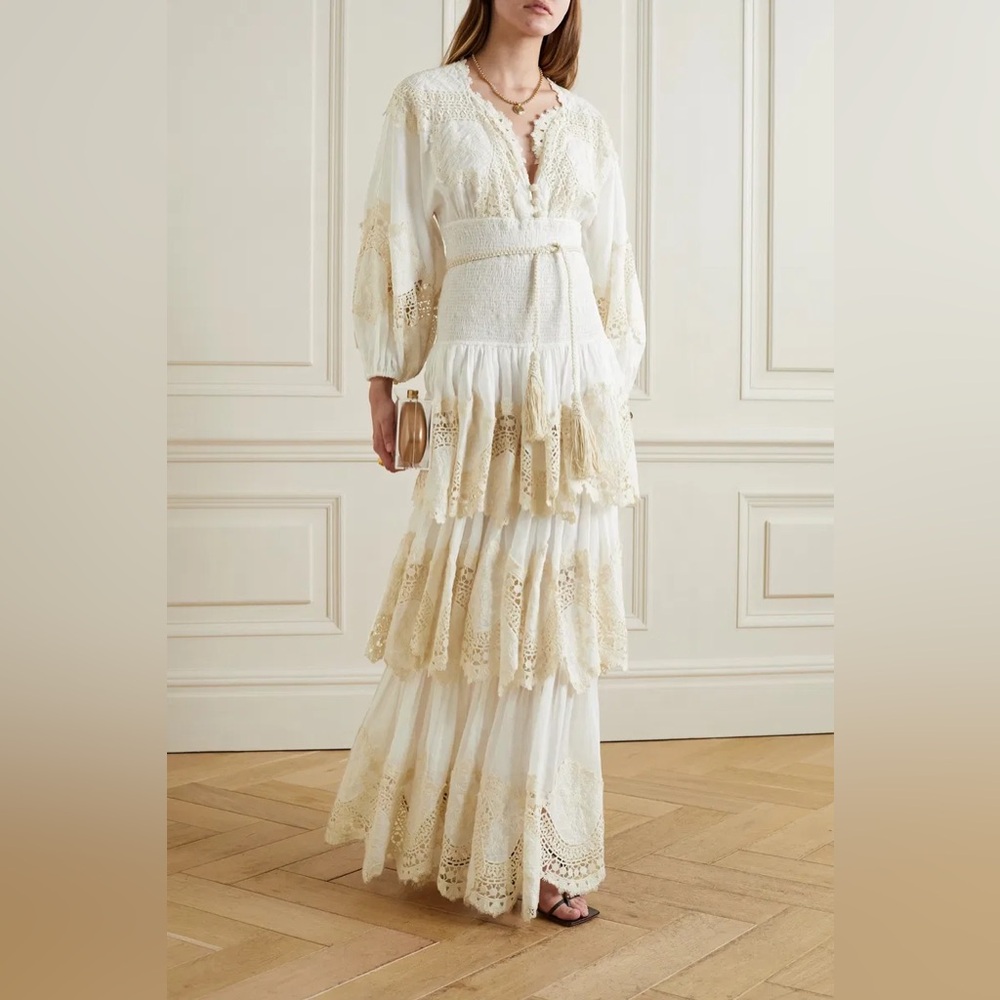 Zimmermann Cream Maxi Dress - Picture 1 of 9